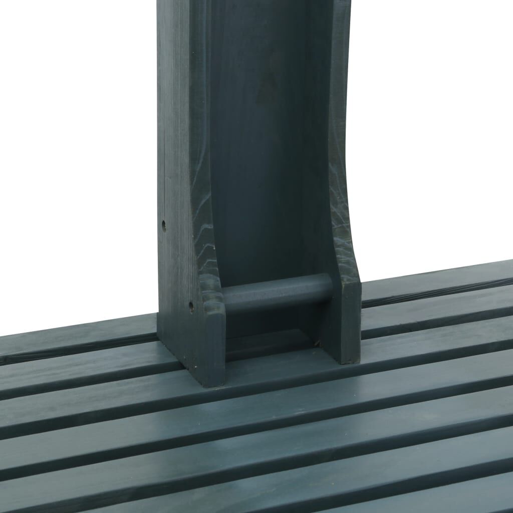 vidaXL Garden Shower Anthracite Wood