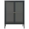 vidaXL Sideboard Anthracite 75x35x105 cm Steel and Glass