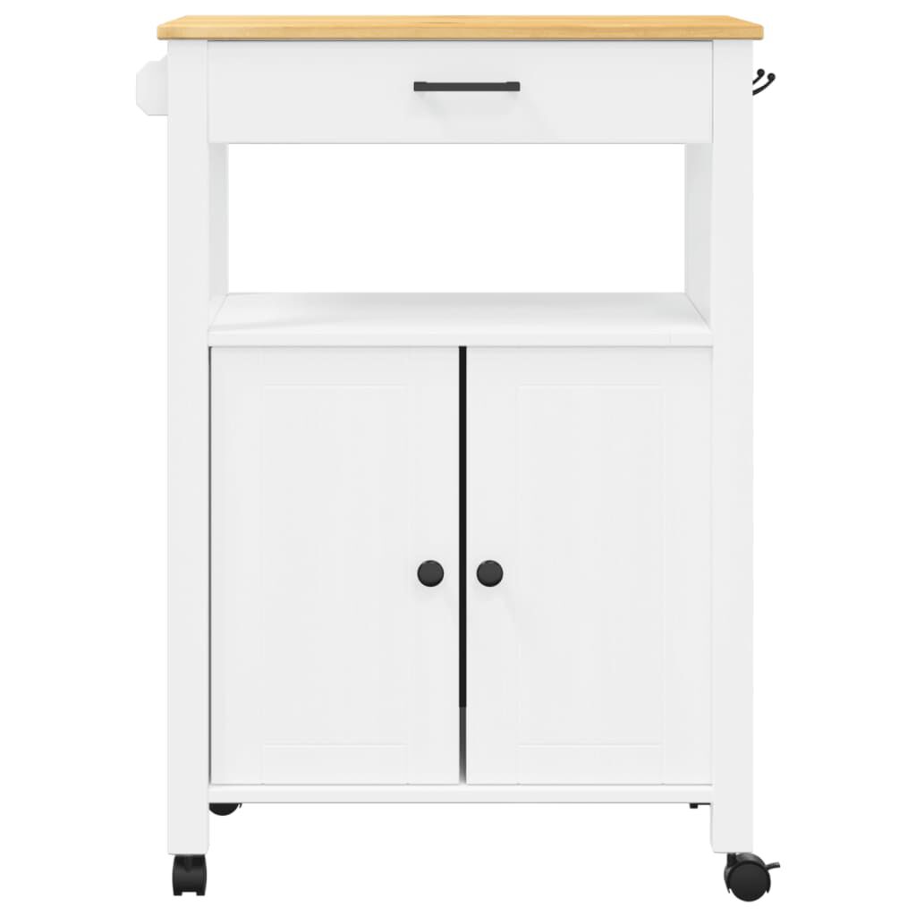 vidaXL Kitchen Trolley MONZA 60x40x90 cm Solid Wood Pine