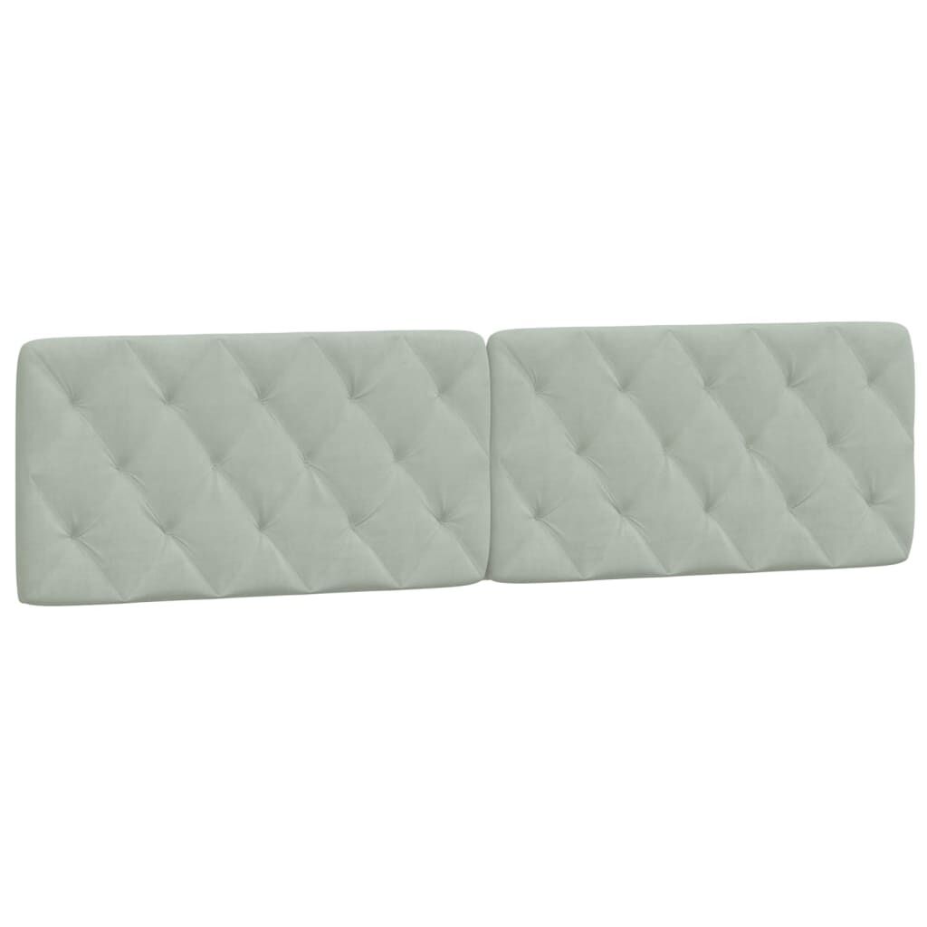 vidaXL Bed Frame without Mattress Light Grey 152x203 cm Queen Velvet