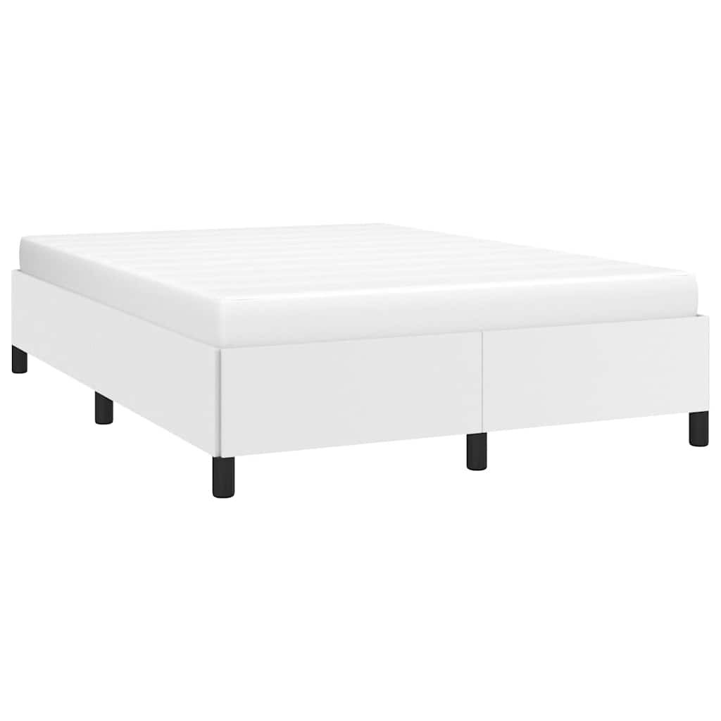 vidaXL Bed Frame without Mattress White 137x190 cm Full Faux Leather