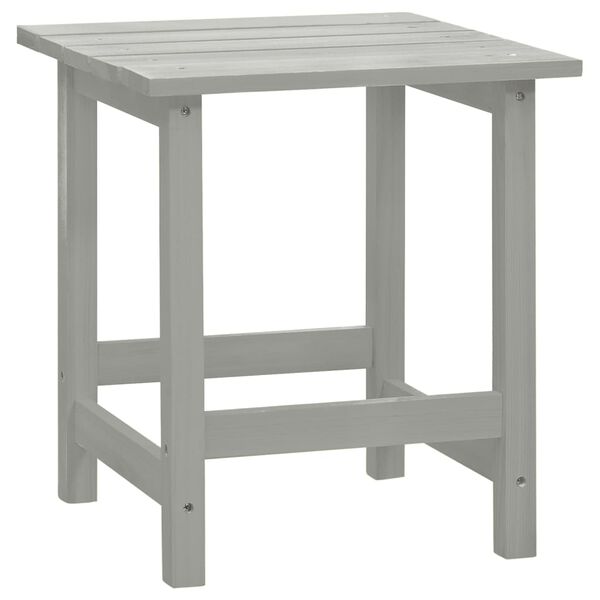 vidaXL Garden Adirondack Chair with Table Solid Fir Wood Grey