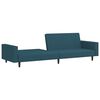 vidaXL 2-Seater Sofa Bed Blue Velvet