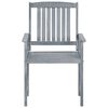 vidaXL Garden Chairs with Cushions 6 pcs Solid Acacia Wood Grey
