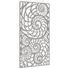 vidaXL Garden Wall Decoration 105x55 cm Corten Steel Shell Design