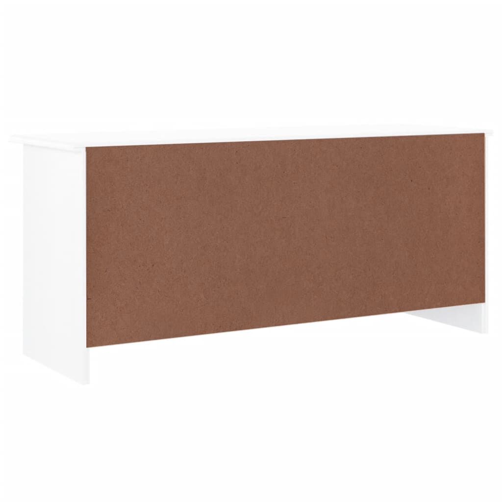 vidaXL Shoe Bench ALTA White 100x35x45 cm Solid Wood Pine