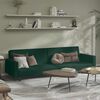 vidaXL 2-Seater Sofa Bed Dark Green Velvet