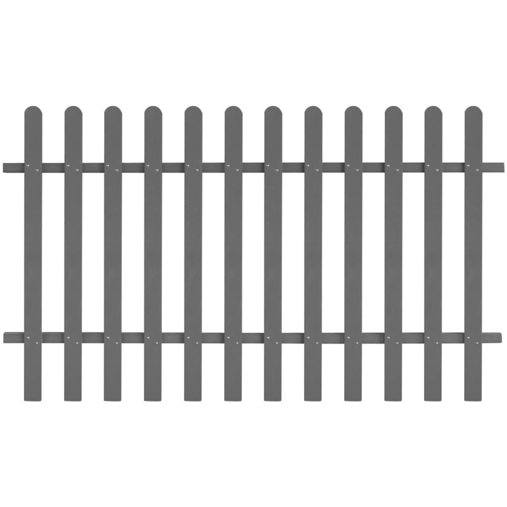 vidaXL Picket Fence WPC 200x120 cm