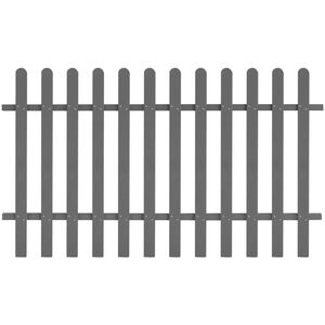 vidaXL Picket Fence WPC 200x120 cm