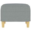 vidaXL Footstool Light Grey 60x50x41 cm Fabric