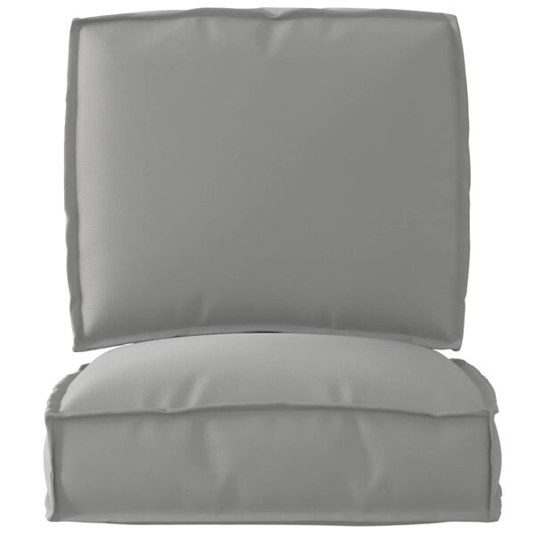 vidaXL Pallet Cushion Set 2 pcs Grey Oxford Fabric