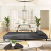 vidaXL 2-Seater Sofa Bed with Two Pillows Dark Grey Velvet