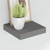 vidaXL Floating Wall Shelf High Gloss Grey 23x23.5x3.8 cm MDF
