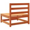 vidaXL Garden Sofas Armless 3 pcs Wax Brown 70x70x67 cm Solid Wood Pine