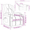 vidaXL Massage Chair Wine Red Faux Leather