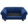 vidaXL Dog Sofa Blue 72x45x30 cm Plush