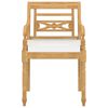 vidaXL Batavia Chairs 4 pcs with Cushions Solid Teak Wood