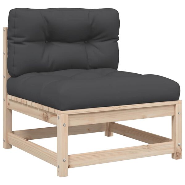vidaXL 10 Piece Garden Sofa Set with Cushions Solid Wood Pine