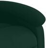 vidaXL Electric Massage Recliner Chair Dark Green Velvet