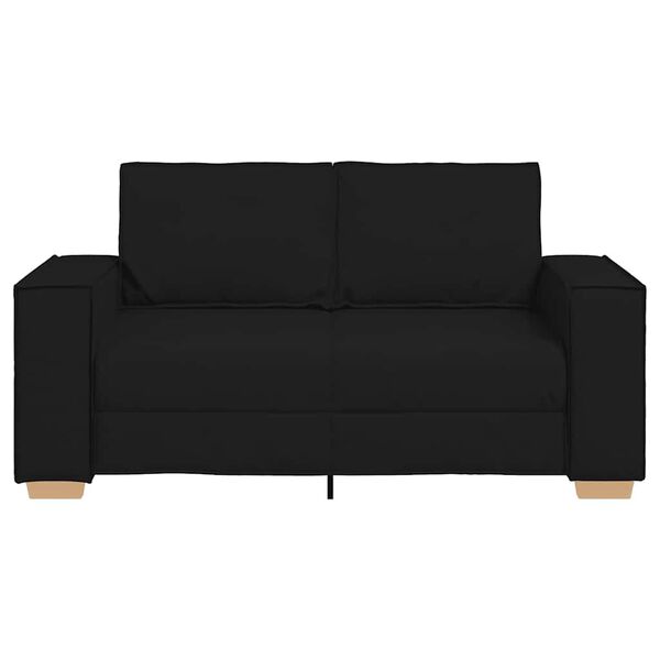 vidaXL 2-Seater Sofa Black 160x78x84 cm Fabric
