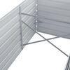 vidaXL Raised Garden Bed 160x80x45 cm Galvanised Steel Grey