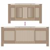 vidaXL Radiator Cover Manual 2 pcs Brown (142-205) x 20.5 x 81.5 cm