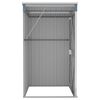 vidaXL Wall-mounted Garden Shed Grey 118x100x178 cm Galvanised Steel