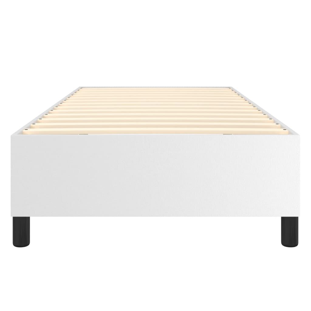 vidaXL Bed Frame without Mattress White Twin XL Faux Leather (US Only)