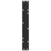 vidaXL Dining Table Legs V-Shape 2 pcs Black 60x(72-73.3) cm Steel