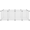 vidaXL Small Animal Cage Transparent 144x74x46.5 cm PP and Steel