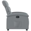 vidaXL Recliner Chair Light Grey Fabric