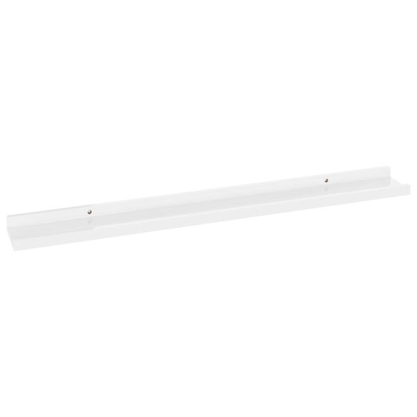 vidaXL Wall Shelves 4 pcs High Gloss White 80x9x3 cm
