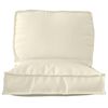 vidaXL Pallet Cushion Set 2 pcs Cream Oxford Fabric