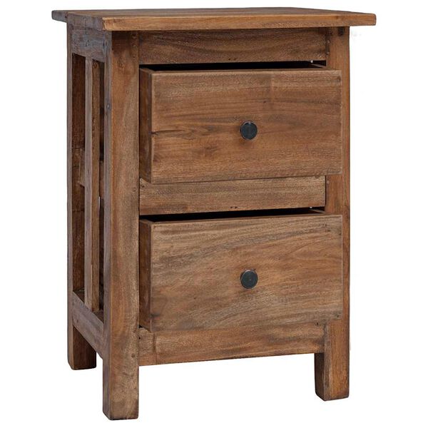 vidaXL Nightstand Solid Mahogany Wood 40x30x51 cm