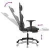 vidaXL Gaming Chair with Footrest Black and Camouflage Faux Leather