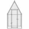 vidaXL Chicken Cage Silver 100x100x190 cm Galvanised Steel
