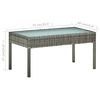 vidaXL 4 Piece Garden Lounge Set with Cushions Poly Rattan Grey