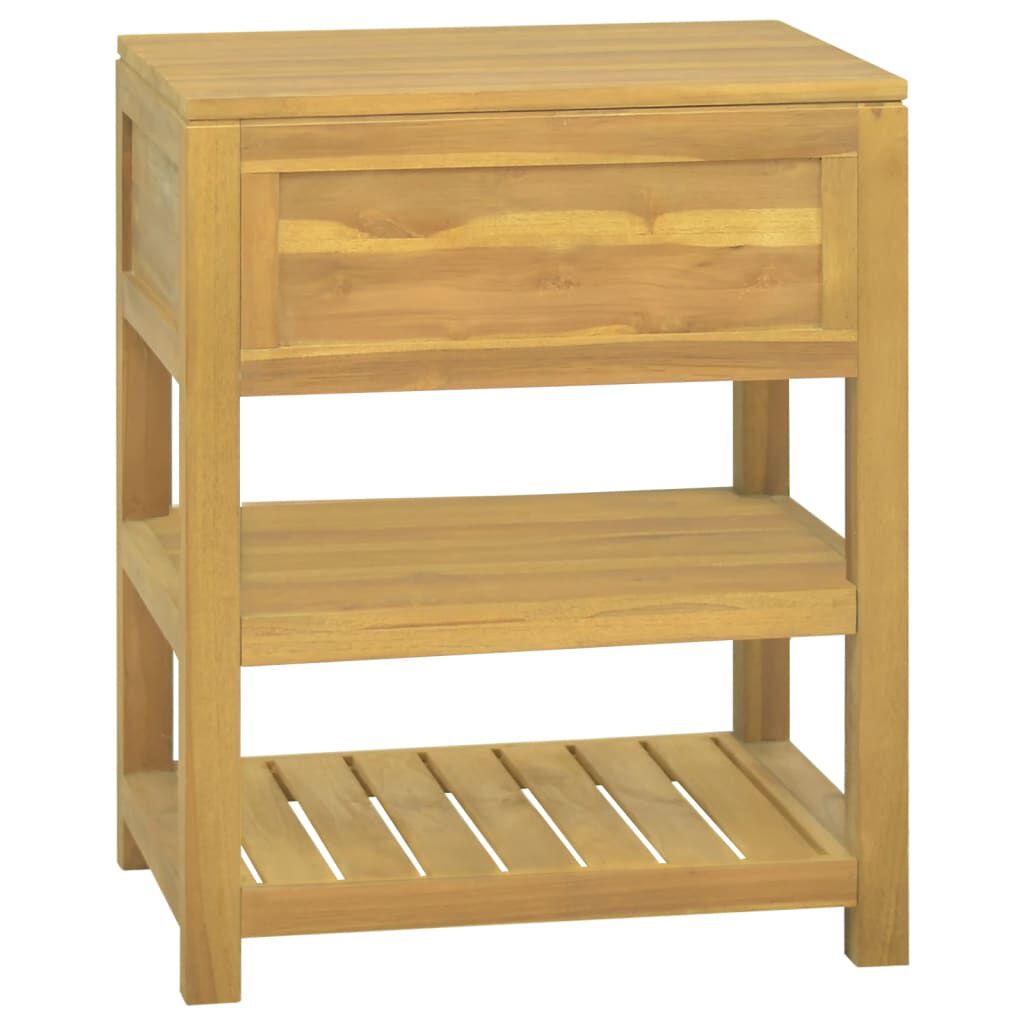 vidaXL Bathroom Cabinet 60x45x75 cm Solid Wood Teak