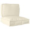 vidaXL Pallet Cushion Set 2 pcs Cream Oxford Fabric