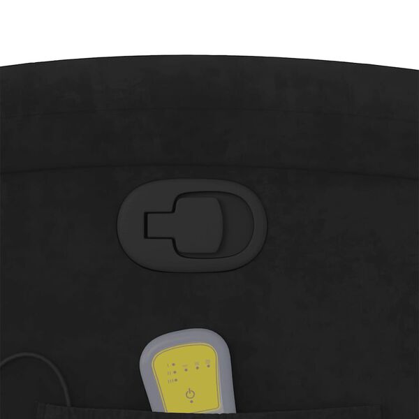vidaXL Stand up Massage Recliner Chair Black Velvet