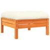 vidaXL 7 Piece Garden Sofa Set with Cushions Wax Brown Solid Wood Pine