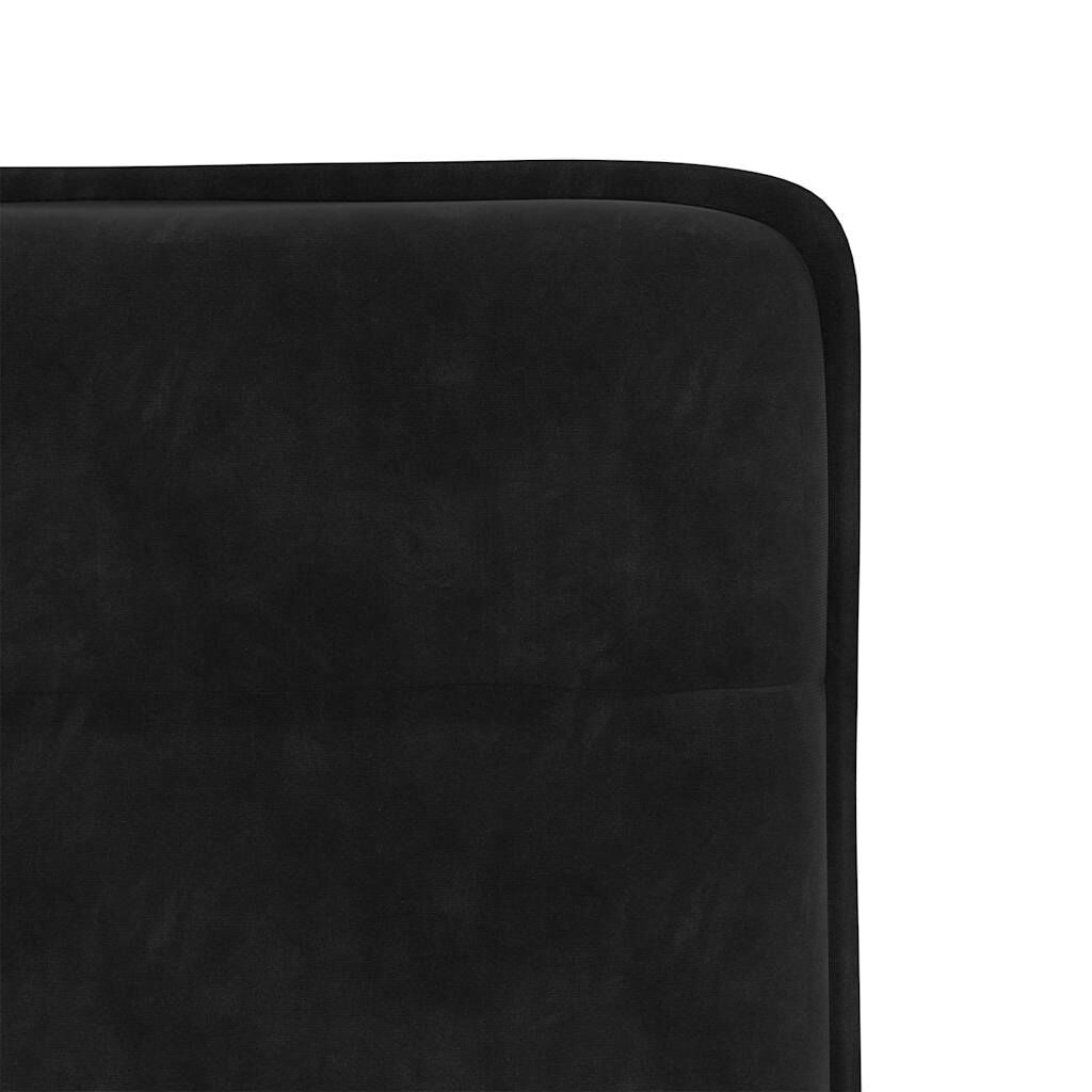 vidaXL Dining Chairs 2 pcs Black Velvet