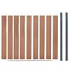 vidaXL Fence Panel Set Brown 180x186 cm WPC