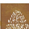 vidaXL Garden Gate 105x105 cm Corten Steel Tree Design