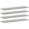 vidaXL Bookshelf Boards 4 pcs Concrete Grey 80x20x1,5 cm Engineered Wood