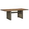vidaXL 9 Piece Outdoor Dining Set with Cushions Poly Rattan Brown