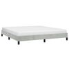 vidaXL Bed Frame without Mattress Light Grey California King Velvet