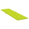 vidaXL Deck Chair Cushion Bright Green (75+105)x50x4 cm