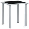 vidaXL Sun Loungers 2 pcs with Table Aluminium Cream