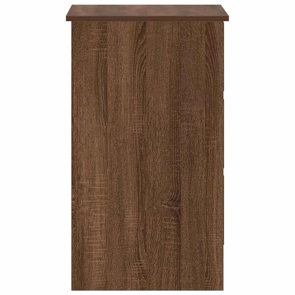 vidaXL Desk Brown Oak 90x45x76 cm Engineered Wood